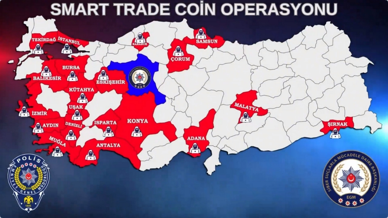 21 İlde 1 Milyar Dolarlık Kripto Operasyonu Yapıldı