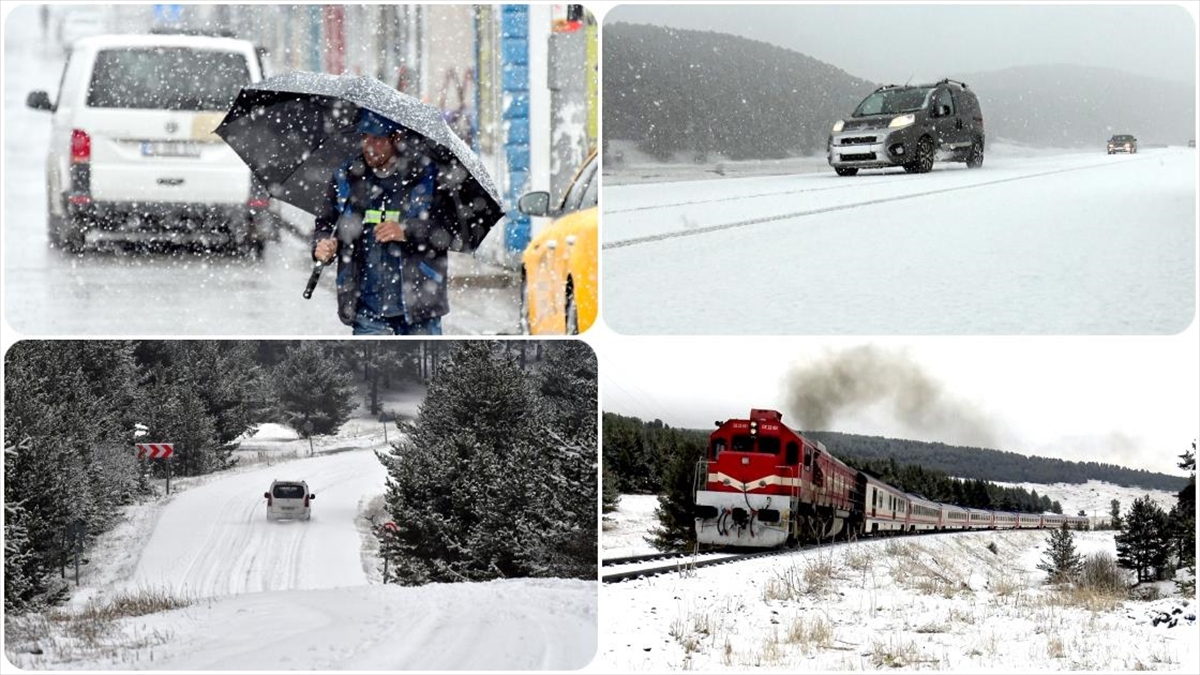 Kars’ta Nisan Ayında Kar Etkili Oldu Haberi